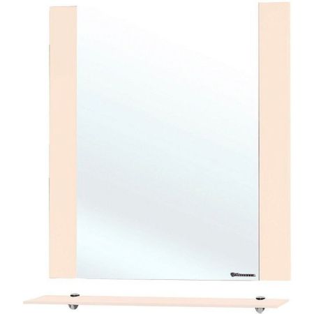 Зеркало Bellezza Рокко 70 4613711030073 с полкой Бежевое