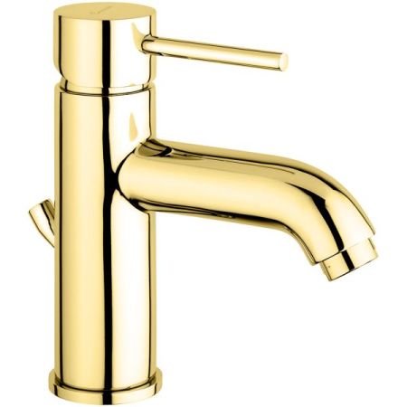 Emmevi Piper, однорычажный смеситель для раковины с донным клапаном, цвет золото, артикул 45003/OR