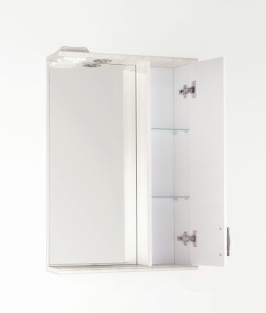 Зеркальный шкаф "Олеандр-2 550/С", рельеф пастель