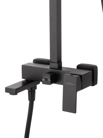 Душевая система WONZON & WOGHAND CUBE, Черный матовый (WW-88739016-MB), артикул WW-88739016-MB