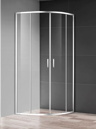 Душевой уголок 900*900*1950мм., стекло 6мм, цвет профиля хром.  Размер