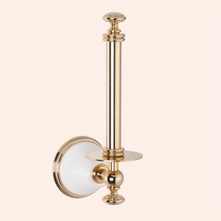 TW Harmony 119, держатель для запасного рулона т/б, цвет держателя:  белый/золото, артикул TWHA119bi/oro