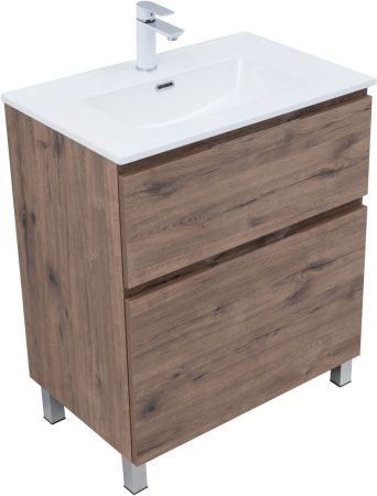 Тумба под раковину Aquanet Алвита New 70 напольная, дуб веллингтон табак, артикул 00344128