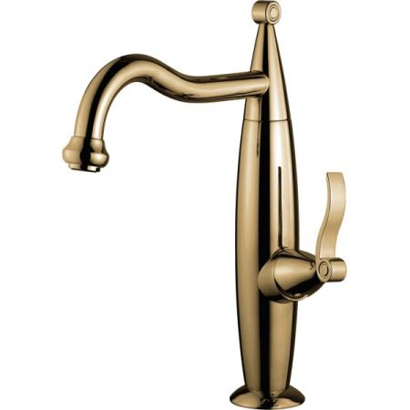Высокий смеситель Abel для раков с донным клапаном "click-clack", цвет бронза, артикул 39006BR
