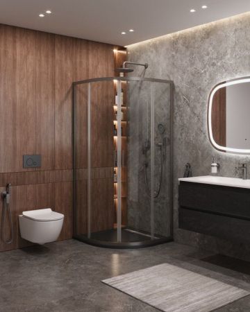 MOLVENO-R-2-100-C-BORO-IV Душевой уголок, артикул MOLVENO-R-2-100-C-BORO-IV