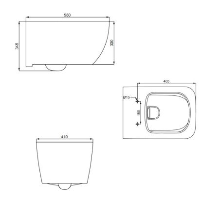 Унитаз подвесной SMARTFLOW VIGENTE безободковый с микролифтом SMF811-WH, белый, артикул SMF811-WH