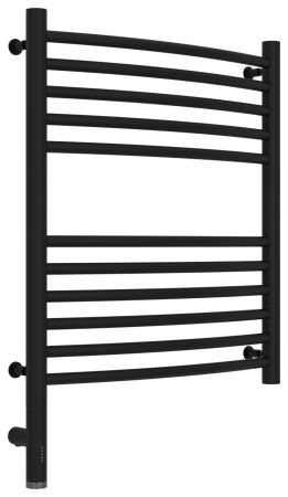 Полотенцесушитель, Сунержа, Богема 3.0, электрический, ширина, мм-532, глубина, мм-103, высота, мм-600, подключение-слева, электрокомплект-МЭМ, мощность, Вт-300, материал-нержавеющая сталь, цвет-черный матовый