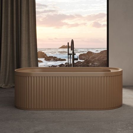 DEA DESIGN Stripes Ванна 1710х720хh560 мм отдельностоящая, цвет dark camel, артикул DD8801 1710 1