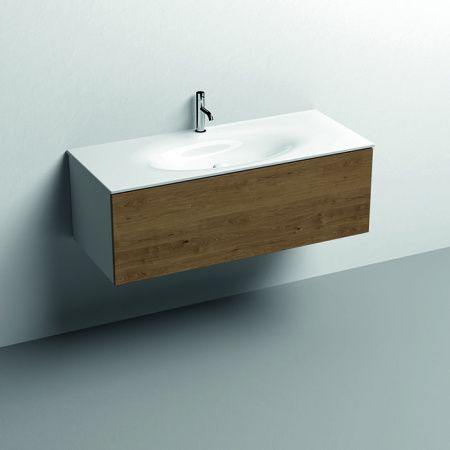 KERASAN SHAPE Раковина керамическая 1220х520 мм., встраиваемая, с 1 отверстием для смесителя, цвет белый глянцевый