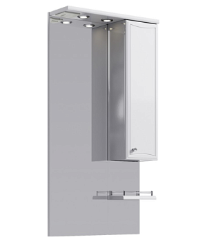 "Барселона" панель с зеркалом,  шкафчиком и подсветкой Ba.02.06, ТМ «AQWELLA»