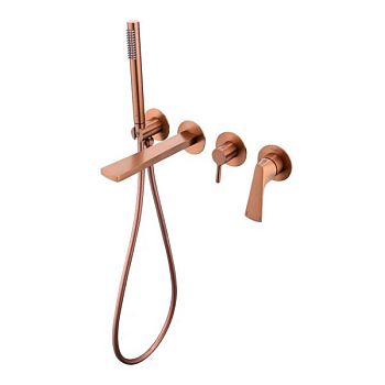 Смеситель для ванны встраиваемый Raglo R07.32.33, матовая медь