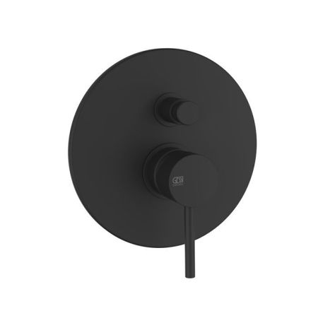 Gessi Emporio Via tortona Внешние части для настенного смесителя с автоматическим переключателем ванна-душ, цвет: Black XL, артикул 18779#299