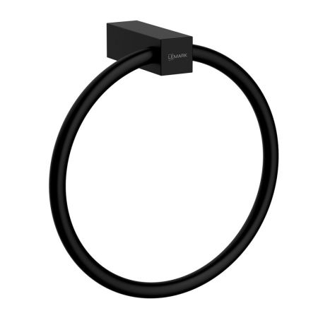 Полотенцедержатель Lemark VALDAY настенный, сталь, матовый черный (LMA-8113S2-BL), артикул LMA-8113S2-BL