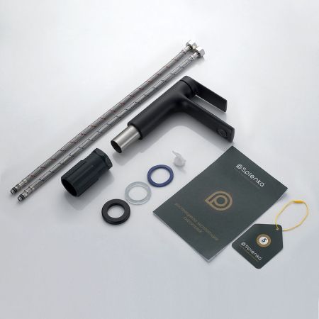 Смеситель для раковины Splenka S50.10.06, черный