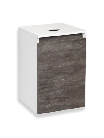 Тумба Runo Бари 40 железный камень под накладной умывальник (00-00001376), артикул 00-00001376
