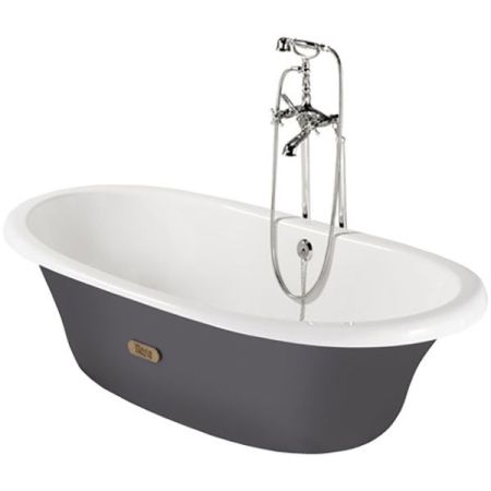 Чугунная ванна Roca Newcast Grey 170x85 233650000 с антискользящим покрытием, артикул 233650000