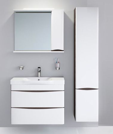 Зеркало со шкафом AM.PM Like 65 R M80MPR0651VF с подсветкой Белый/венге