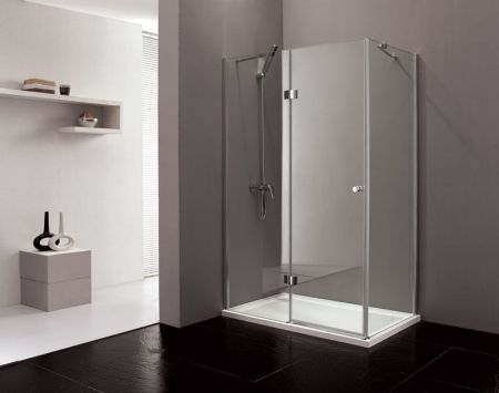 Душевой уголок Cezares Verona AH-1 120x90 профиль Хром стекло прозрачное, артикул VERONA-W-AH-1-120/90-C-Cr
