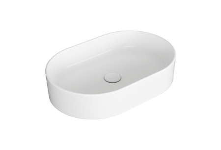 SIMAS Folio Раковина овальная накладная 60x40x13 см, без отв под смеситель,цвет белый, артикул FO02bi