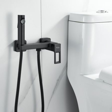 Гигиенический душ со смесителем Raffine F0596H-1, черный