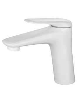 Смеситель для раковины WONZON & WOGHAND Elbe, Белый матовый (WW-A41222-MW)