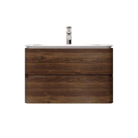 M30FHX0802NF Sensation, База под раковину, подвесная, 80 см, ящики, орех, текстурированная, шт, артикул M30FHX0802NF