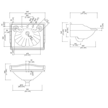 Devon Cambridge Пьедестал для раковины, цвет: белый