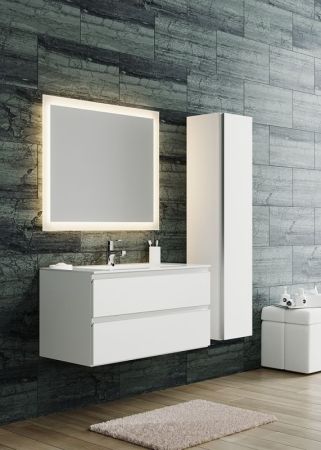 Тумба с раковиной SanVit Авеню-2 120 kavenu2120 с фактурой под дерево подвесная Кедр