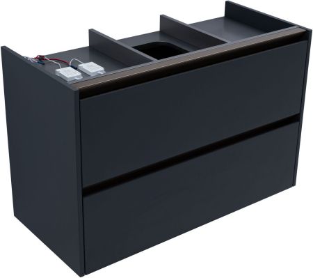 Тумба под раковину Allen Brau Activity 100 1.34014.AM антрацит матовый/олива браш, артикул 1.34014.AM
