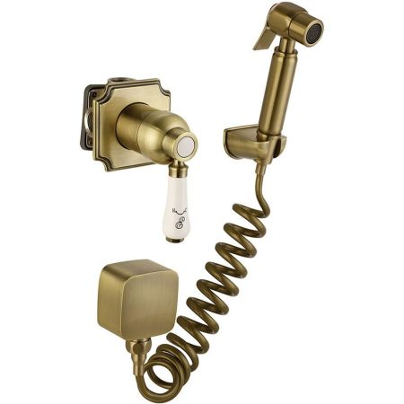 Гигиенический душ со смесителем Elghansa Classicline 34C0786-Bronze (Set-49) Бронза