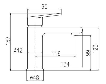Смеситель для раковины Rav Slezak Colorado CO129.5, артикул CO129.5