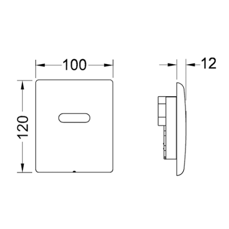 TECEplanus Urinal, 6 V батарея, белая матовая, артикул 9242354