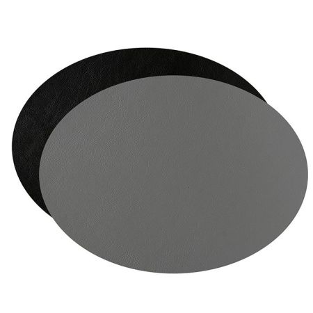 ADJ Овальный плейсмат, 47,5x35 см., цвет: черный/серый, артикул 0001.01/03