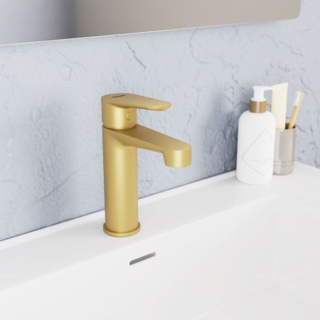 Смеситель для раковины D&K Bayern.München матовое золото (DA1562107), артикул DA1562107