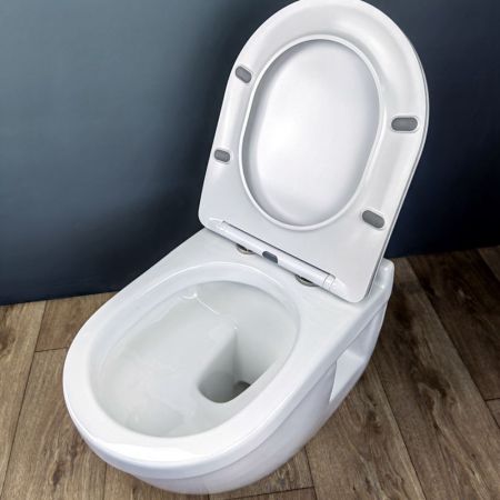 Унитаз подвесной Maretti Vittorio с микролифтом, VI10PZM24-844, белый, артикул VI10PZM24-844