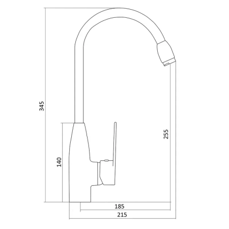 Смеситель для кухни Славен СЛ-ОД-Ф29, хром, артикул СЛ-ОД-Ф29