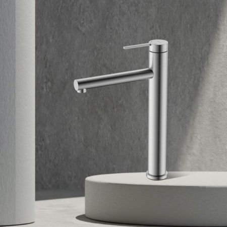 Смеситель Rossinka для раковины высокий монолитный (RSF-1715S-SSN), артикул RSF-1715S-SSN