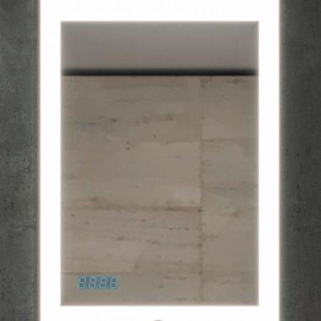 Зеркало Бриклаер Вега 55 на взмах руки с подсветкой и часами Зеркало Бриклаер Вега 55 на взмах руки с подсветкой и часами