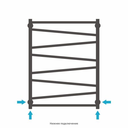 Полотенцесушитель водяной Сирокко 800х600 (ЗОЛОТО), артикул 03-0253-8060
