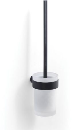 Gedy Pirenei, настенный стеклянный ёрш, цвет черный матовый, артикул PI33/03(14)