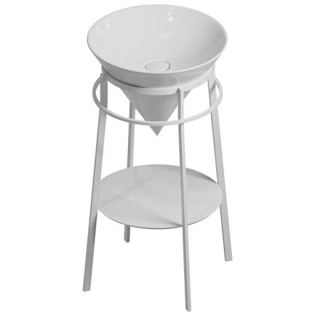 Круглая полка CONO встраиваемая 43,1, белая глянцевая, артикул CO4.43\WHT