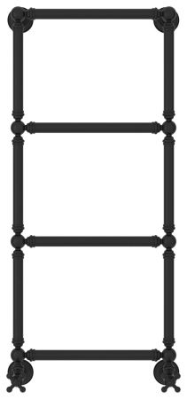 Полотенцесушитель водяной "Ренессанс 1304" 960х400 (Матовый черный), артикул 31-0280-9640