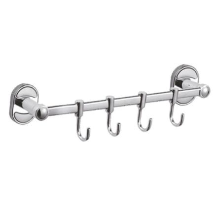 Планка с крючками для полотенец D-Lin D288700-4, хром