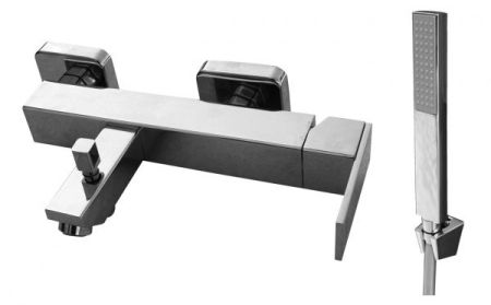 Смеситель для ванны с автоматическим перекл. и душем,стабильный держатель, артикул LR554.5/1