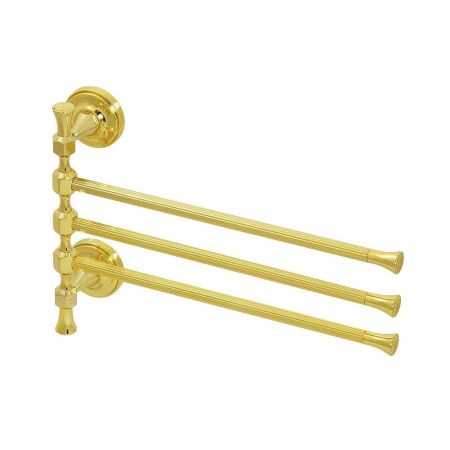 FORTUNA Полотенцедержатель тройной поворотный L32 x h24 cm, золото, артикул 27678