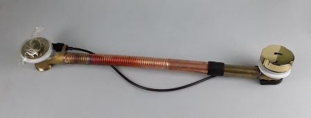 Emmevi, слив-перелив для ванны, 64 см, цвет золото, артикул С01311L/OR