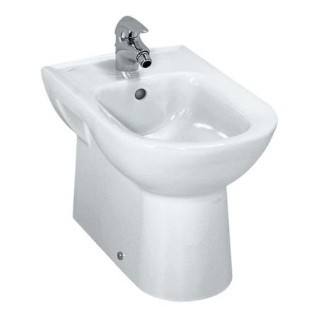 Laufen Pro Биде напольное 580x360x400 мм, отверстие для смесителя по центру, боковые отверстия для подвода воды, белый, артикул 8.3295.1.000.304.1