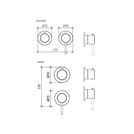 Смеситель для душа, Almar, Water Control Modular, с переключателем, тип открывания воды-однорычажный, тип регулирования воды-керамический картридж, монтаж-настенный встраиваемый, отверстия для монтажа-2, внутренняя часть-необходимо заказать, цвет-Absolute Смеситель для душа, Almar, Water Control Modular, с переключателем, тип открывания воды-однорычажный, тип регулирования воды-керамический картридж, монтаж-настенный встраиваемый, отверстия для монтажа-2, внутренняя часть-необходимо заказать, цвет-Absolute