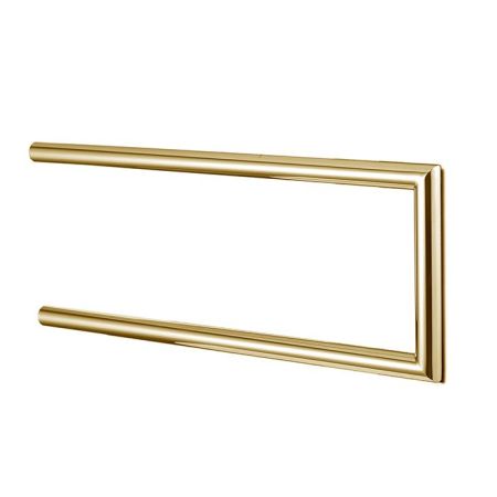 3SC Guy Полотенцедержатель двойной, неповоротный, плечо 30см,цвет: золото 24к. Lucido