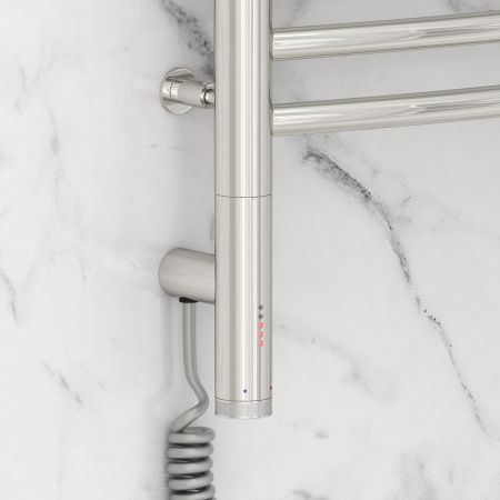 Полотенцесушитель электрический "БОГЕМА 3.0" 500х500 / МЭМ левый (Без покрытия)